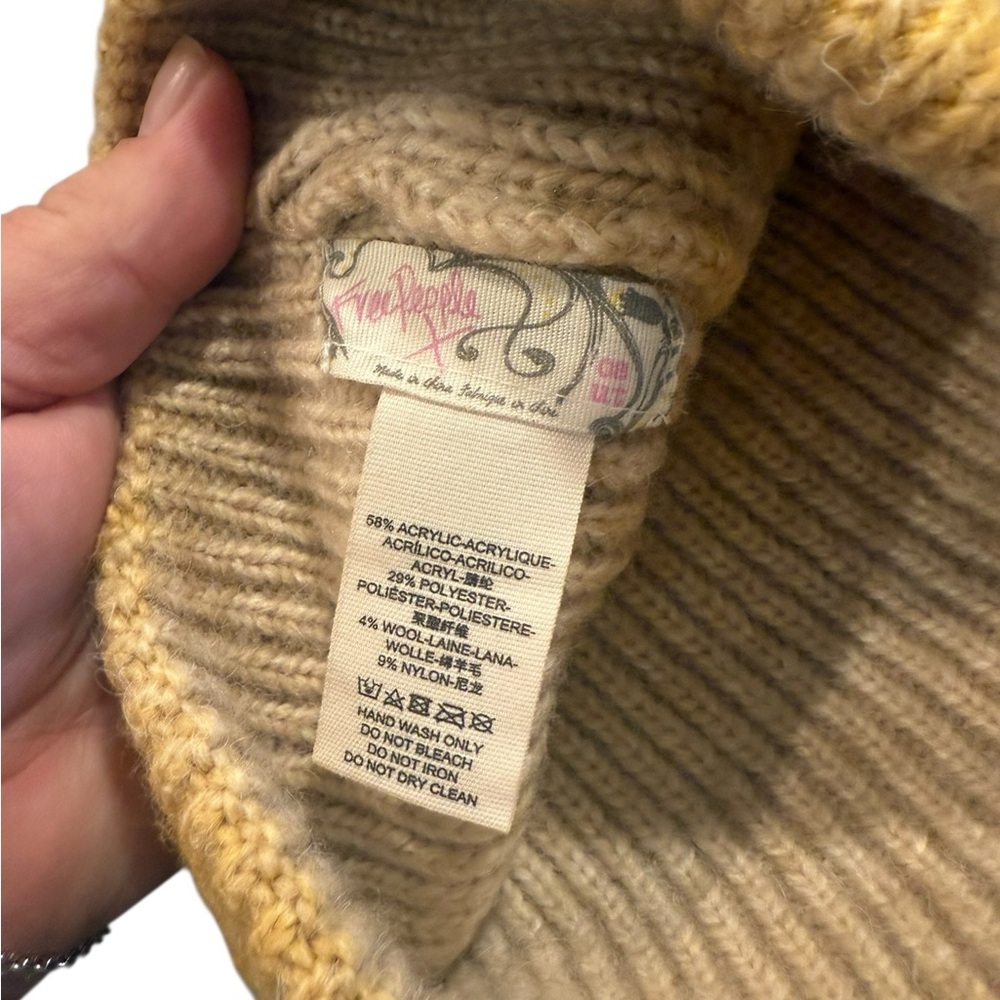 Free People Yellow Knit Beanie - Picture 3 of 3